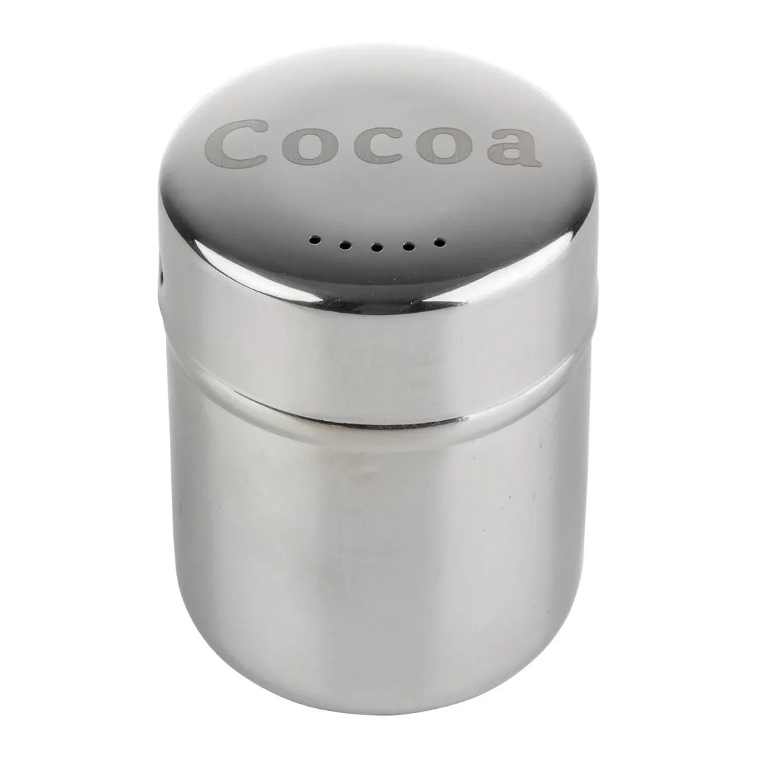 TableCraft Products 11051 - 6 Oz Stainless Steel Cheese Shaker, Perforated Top, Dishwasher Safe