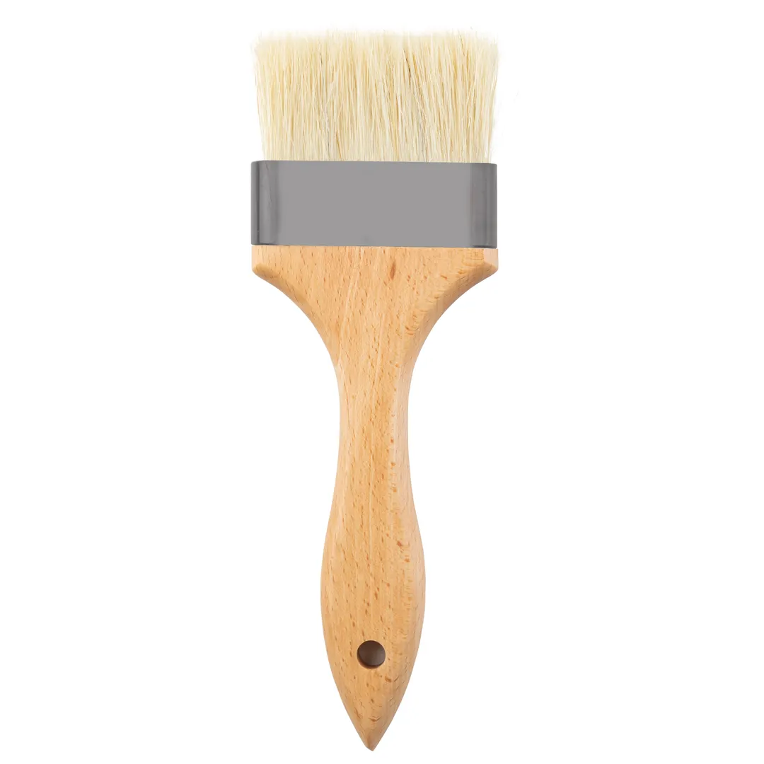 TableCraft Products 11079 Pastry Brush, 3"W x 0.5"D x 9"H, Beech Wood Handle, Boar Hair Bristles