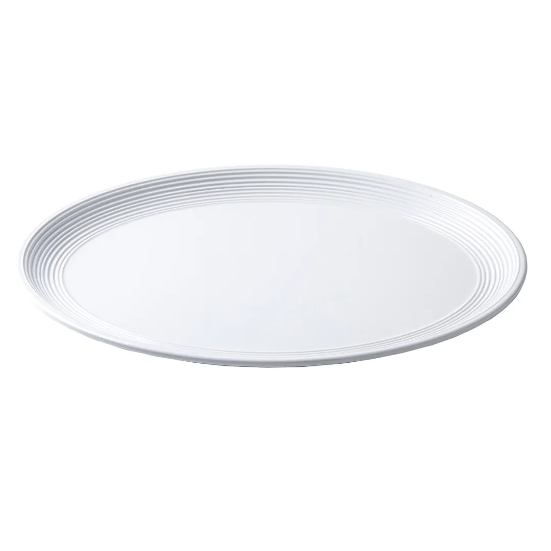TableCraft Products 11146 Pulito Collection Oval Melamine White Serving Platter 15" x 11-1/4"