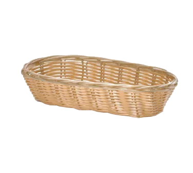 TableCraft Products 1117W - Oblong Plastic Basket, 9" x 4" x 2-1/4", Polypropylene, 12/Case