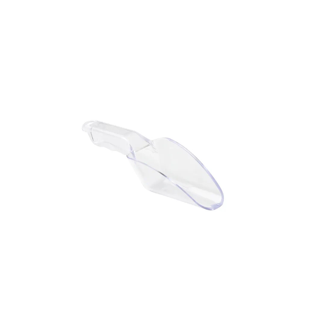 TableCraft Products 11401 Ice Scoop, 6 oz, Flat Bottom Polycarbonate, Dishwasher Safe, 5-8 oz