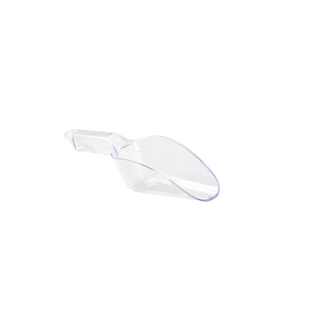 TableCraft Products 11402 Ice Scoop, 9-12 oz Capacity, Flat Bottom, Polycarbonate, Dishwasher Safe