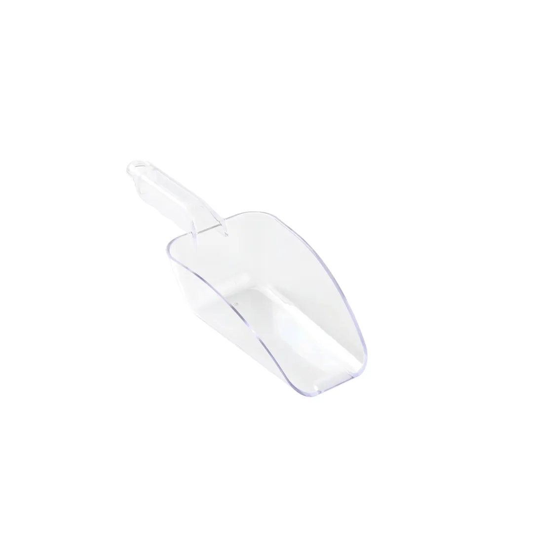 TableCraft 11403 Ice Scoop, 24 oz, Flat Bottom, Polycarbonate, Dishwasher Safe
