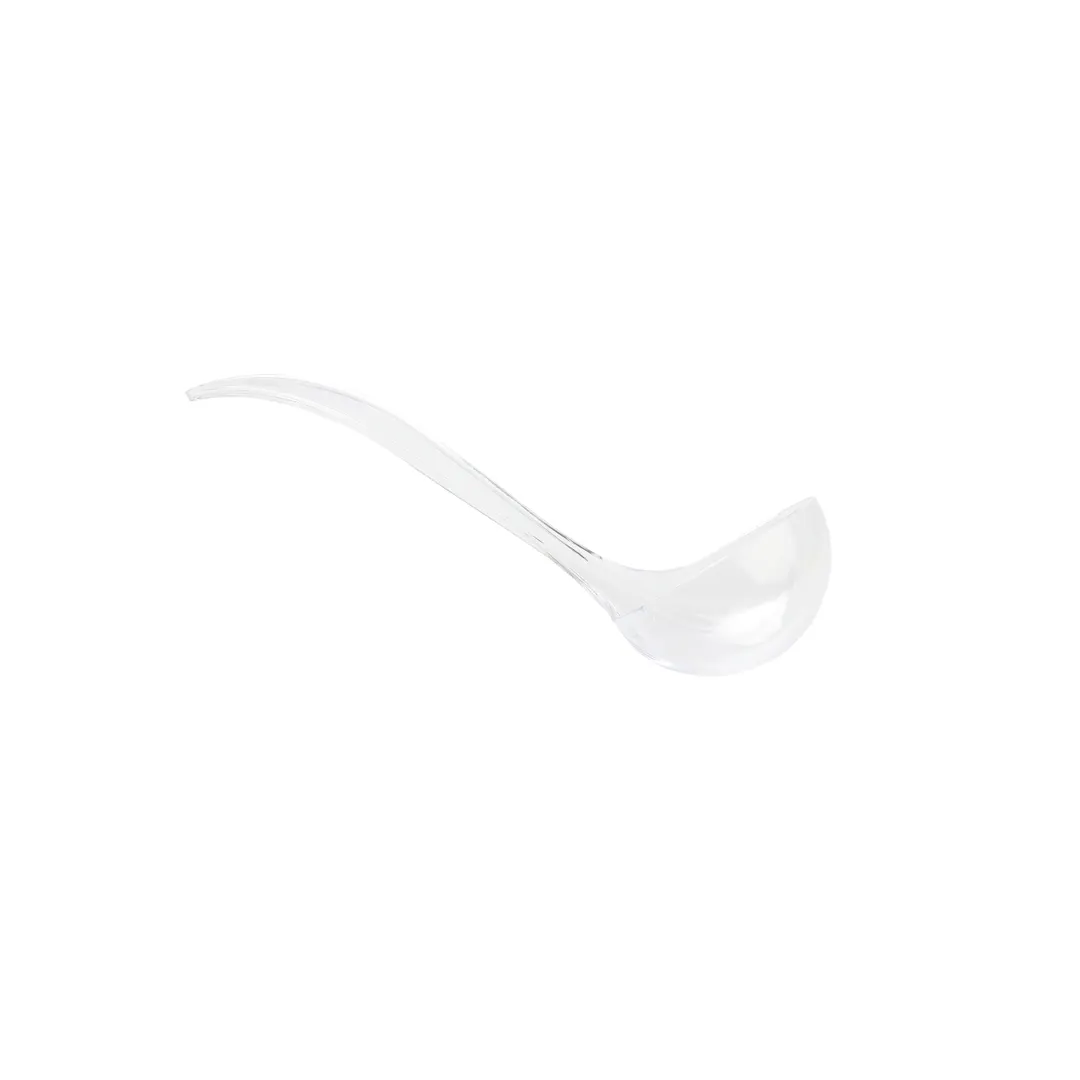 TableCraft Products 11445 Clear Plastic Ladle, 6 oz, 12" Length, 3-7/8" x 3-1/4" Dimensions