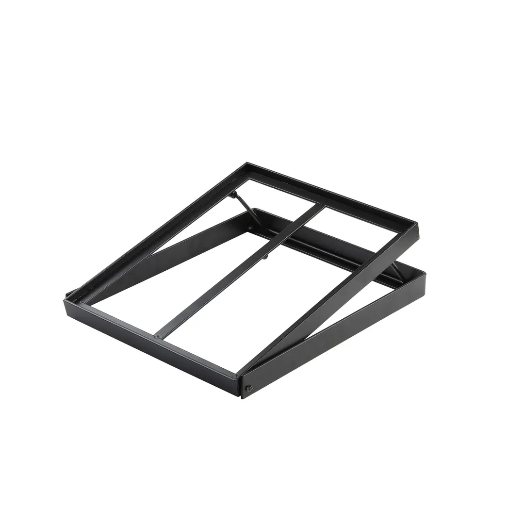 TableCraft 11447 - Black Steel Crate Stand, 11-1/2" x 13-1/2" x 4-1/5", Fits Gastronorm Crates