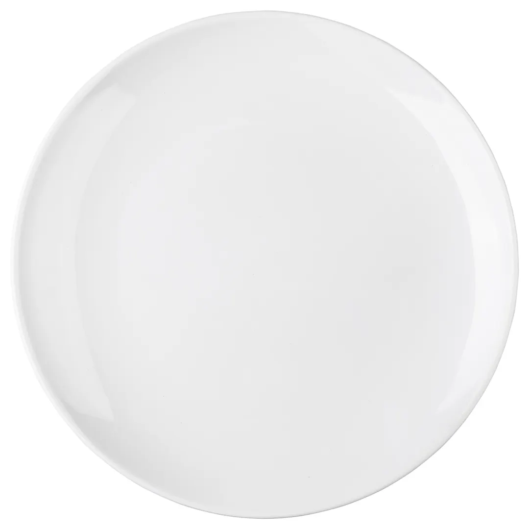 TableCraft Products 11533 Serving Platter, 15-3/4" Round White Melamine, NSF Certified