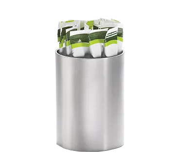 TableCraft Products 1155 Sugar Packet Holder, 2" Dia. x 2-3/4", Stainless Steel, Dishwasher Safe