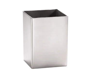 TableCraft Products 1156 Sugar Packet Holder, 2" x 2" x 2-3/4", Stainless Steel, Dishwasher Safe