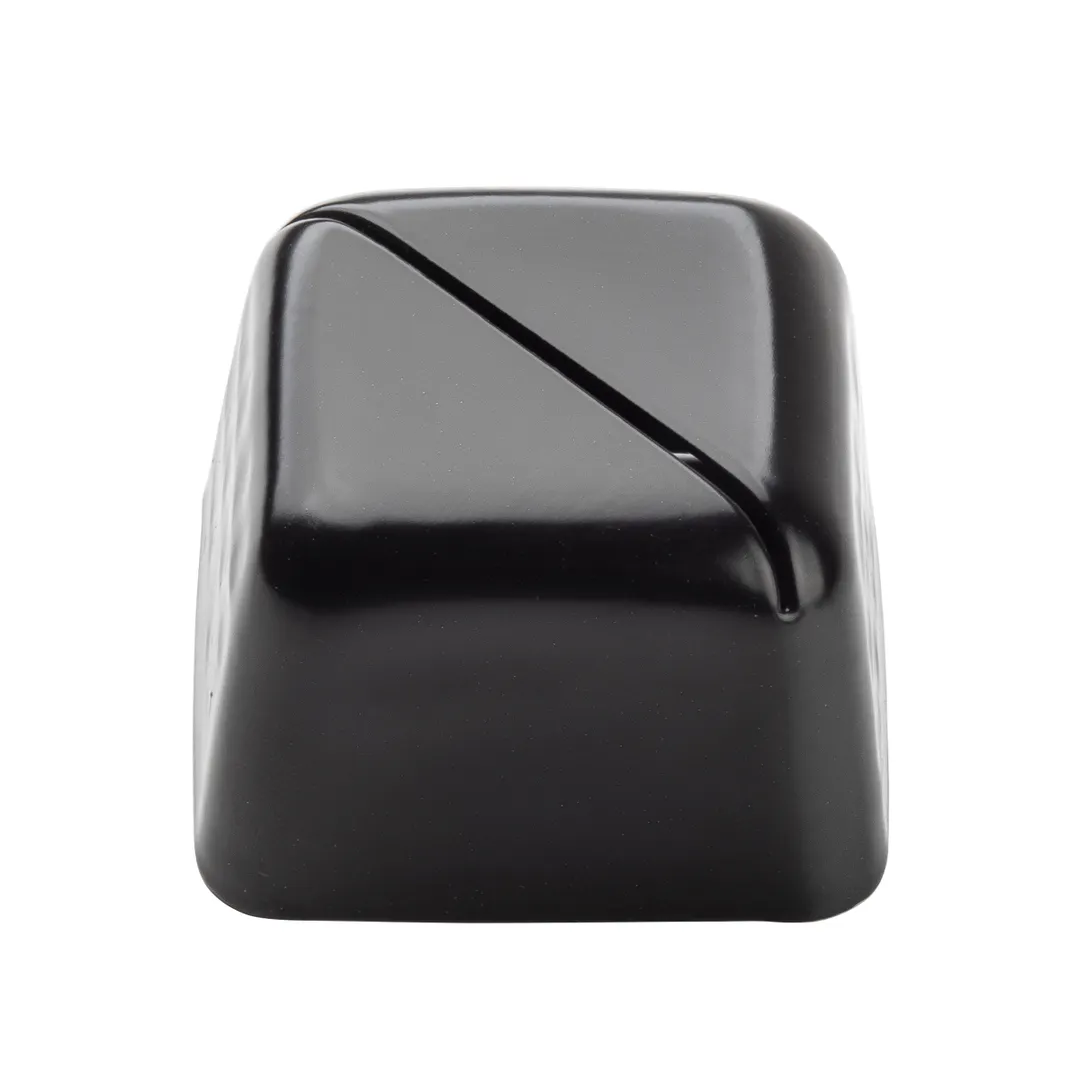 TableCraft 11577 Menu Card Holder, 2" x 2" x 1.375", Stainless Steel, Black Hammered