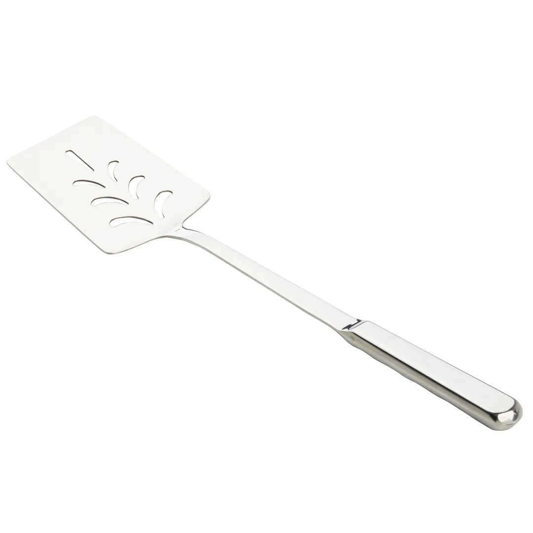 TableCraft 11636 - Holden Stainless Steel Slotted Turner, 14.75" x 3.25" x .75", 3" blade, handle