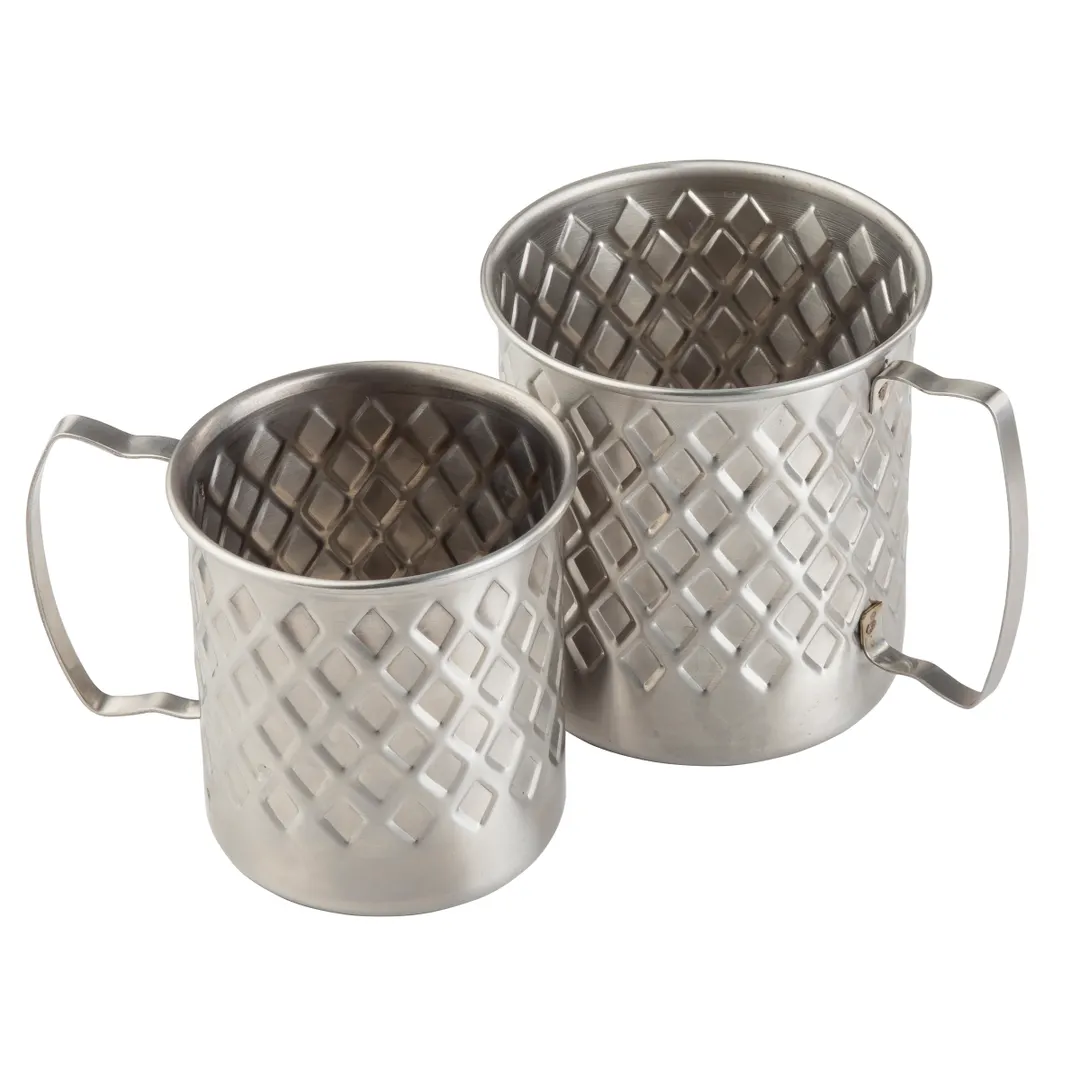 TableCraft Products 11657 - 14oz Stainless Steel Mug, 4-3/4" x 3-1/2" x 3-5/8", 200 Series