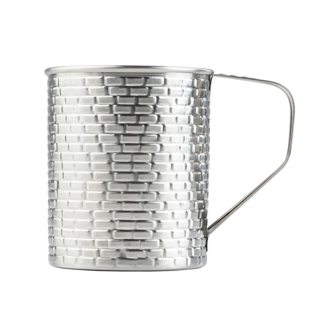 TableCraft 11660 Brickhouse 24oz Stainless Steel Mug, 5-5/8" x 4" x 4", 200 Series