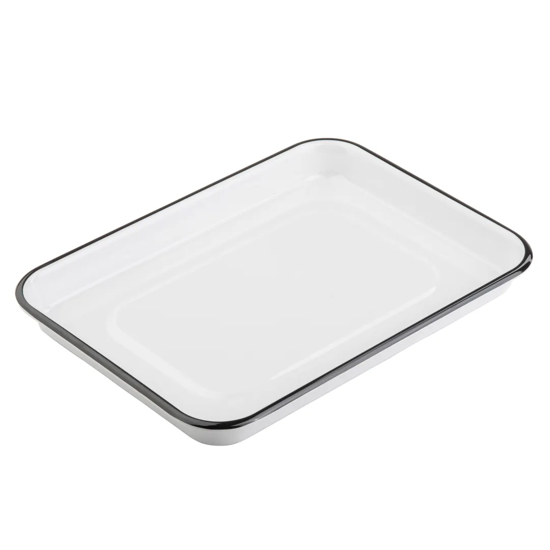 TableCraft Products 11669 Canteen Sheet Pan, 13" x 9-1/2" x 1-1/8", Coated Melamine, Black Edges
