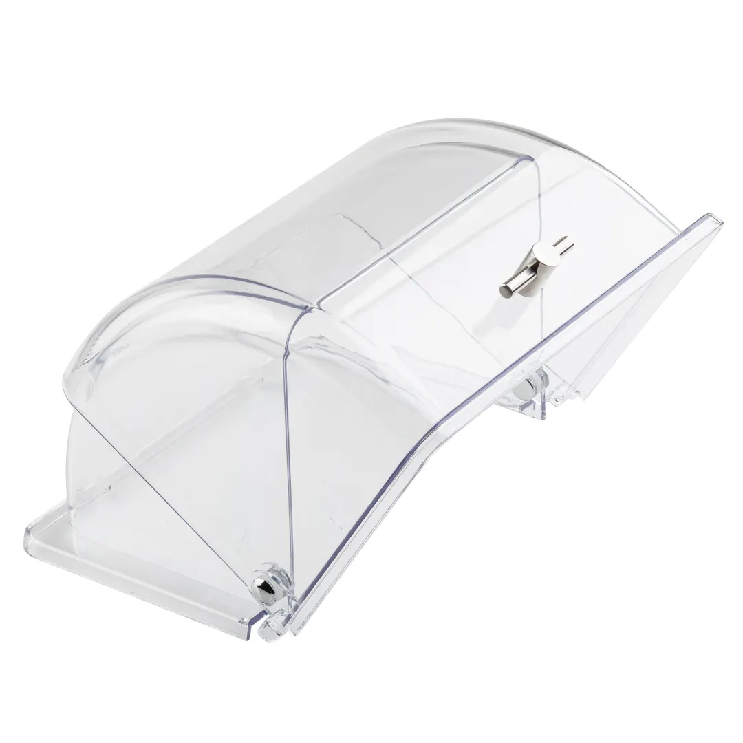 TableCraft 11688 Polycarbonate Dome Display Cover, 13-1/4" x 10-7/8" x 7-1/2", Hinged, Fits Crates