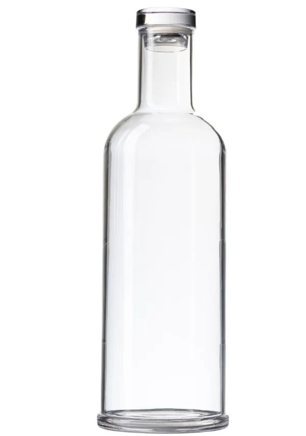 TableCraft 11799 Decanter Carafe 34 oz Clear Styrene Acrylonitrile 3.5"W x 3.5"D x 11.25"H with Lid