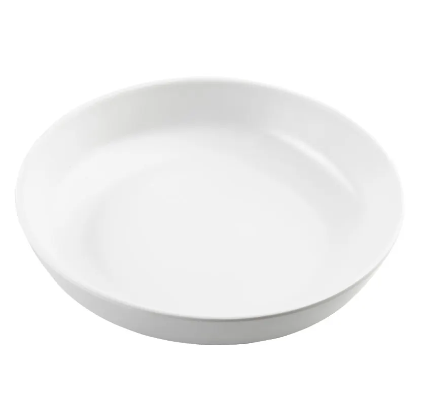TableCraft Products 11807 - 48 oz Round Serving Bowl, 11"W x 11"D x 2.25"H, White Melamine, 1-2 Quart