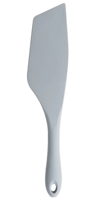 TableCraft 11837 - White Silicone Spurtle Spatula, 10.375" Height, 2.125" W x 0.75" D, NSF