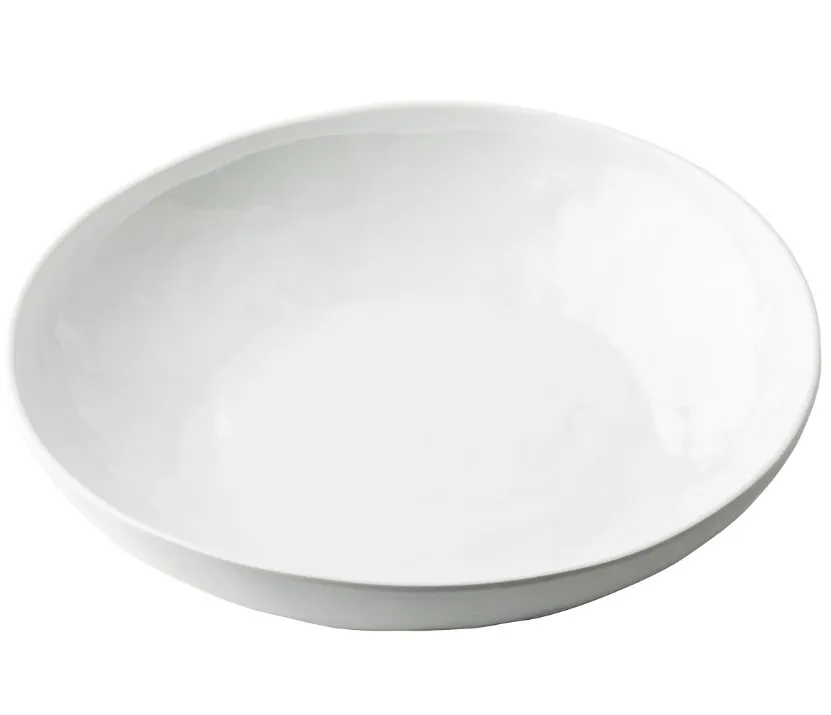 TableCraft Products 11866 - 48 oz White Melamine Serving Bowl, 11" Diameter, 1-2 Qt, Gloss Finish