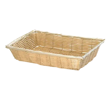 TableCraft Products 1187W Rectangular Basket, 10-1/4" x 7-1/2" x 2-3/4", Natural Polypropylene Cord