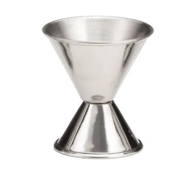 TableCraft Products 1205 Jigger – 1 oz & 1½ oz Combo, Rolled Edge, 18/8 Stainless Steel