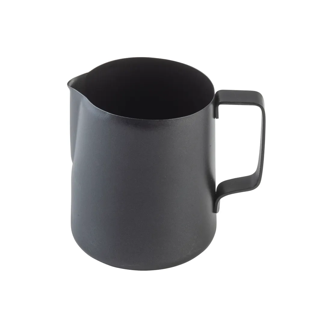TableCraft Products 12061 - 18oz Stainless Creamer, Frothing Cup, 5" x 3.75" x 4.25", PTFE