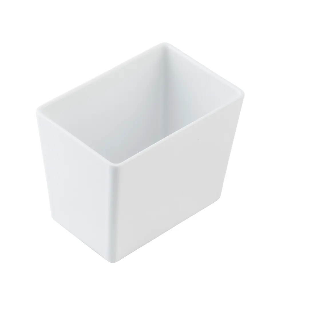 TableCraft 12117 - 1.5‑Qt White Melamine Bowl, 6.375"×4.25"×5", Straight‑Sided Dinnerware