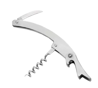 TableCraft Products 1228 - Premium Waiter's Corkscrew, Stainless Steel Curved Blade, Dishwasher Safe