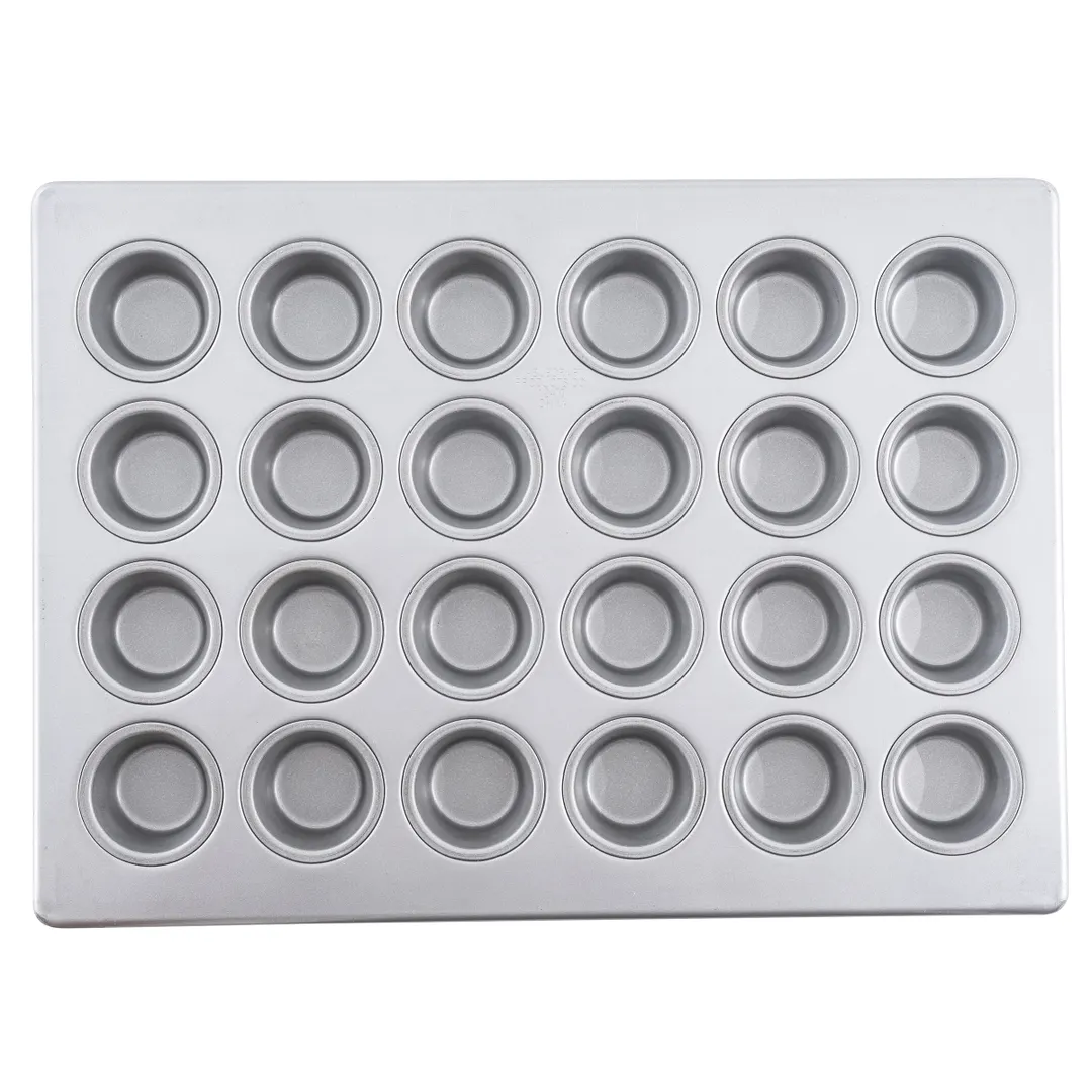 TableCraft 12470 Muffin Pan – 24 Cups, 18" x 13" x 1", Aluminized Steel, Non‑Stick, 1.5 oz