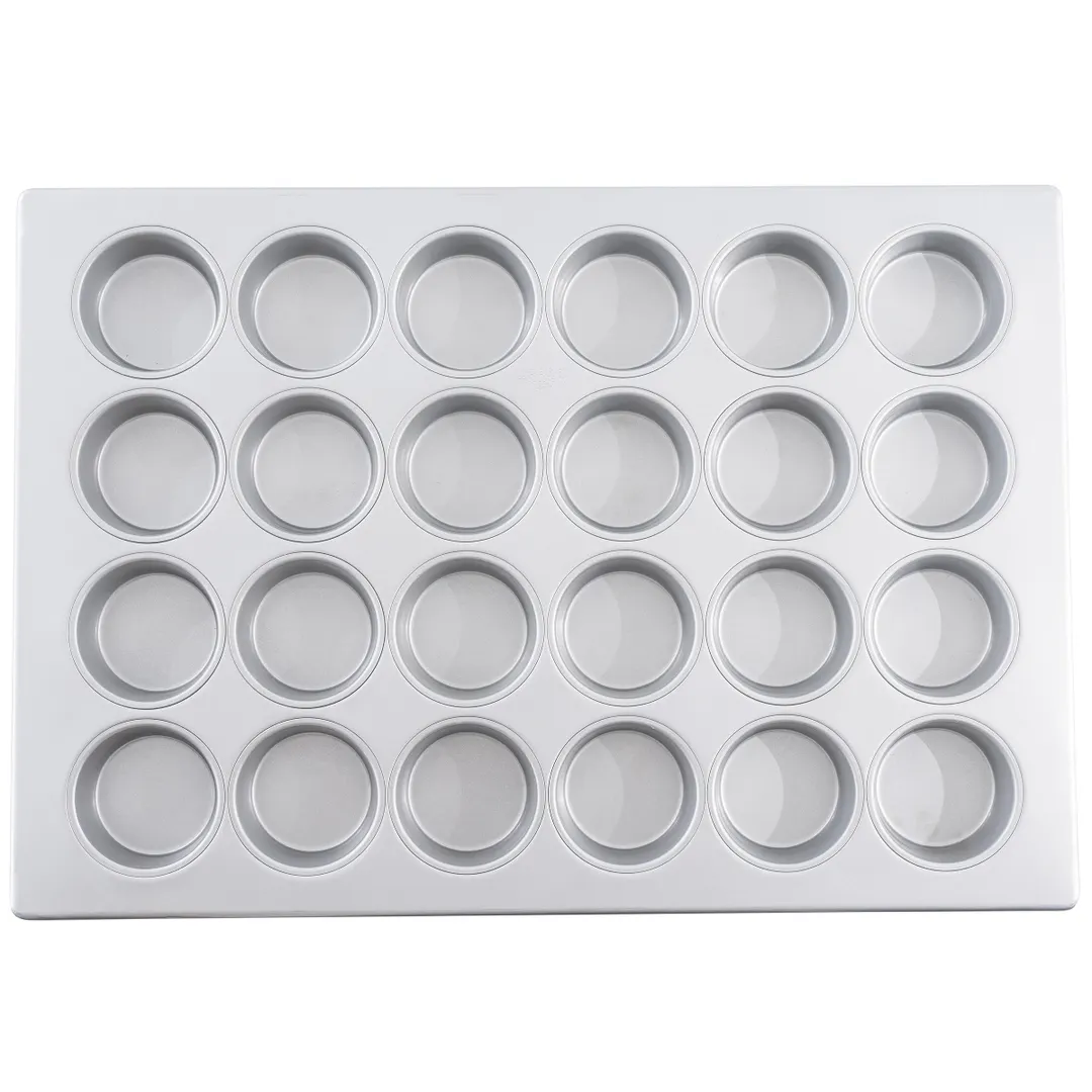 TableCraft Products 12478 Muffin Pan, 26" x 18" x 1.375", 24-Cup, Aluminized Steel, Nonstick