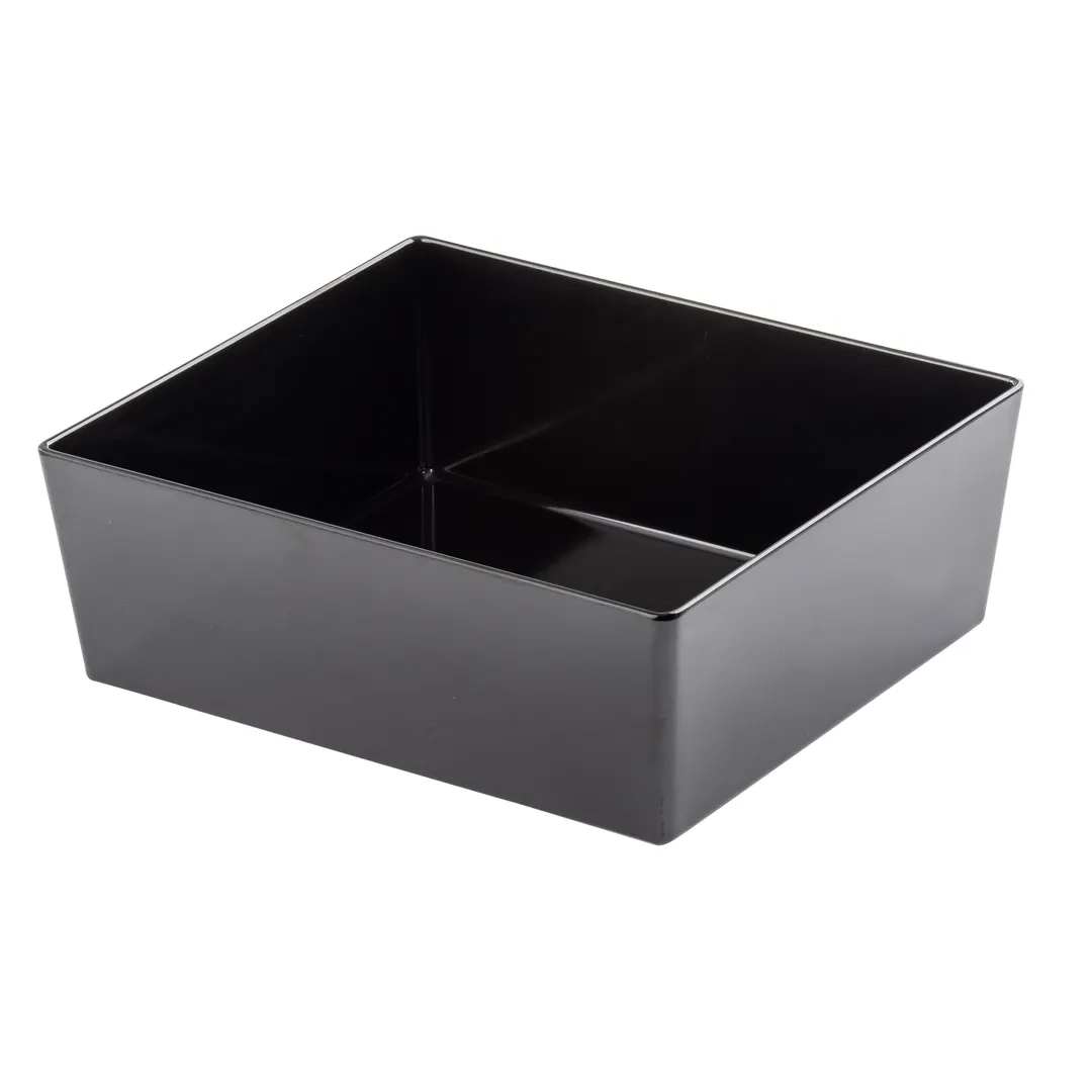TableCraft Products 12551 - 8.75 Qt Black Melamine Bowl, 12.75" x 9.5" x 5", Straight-Sided
