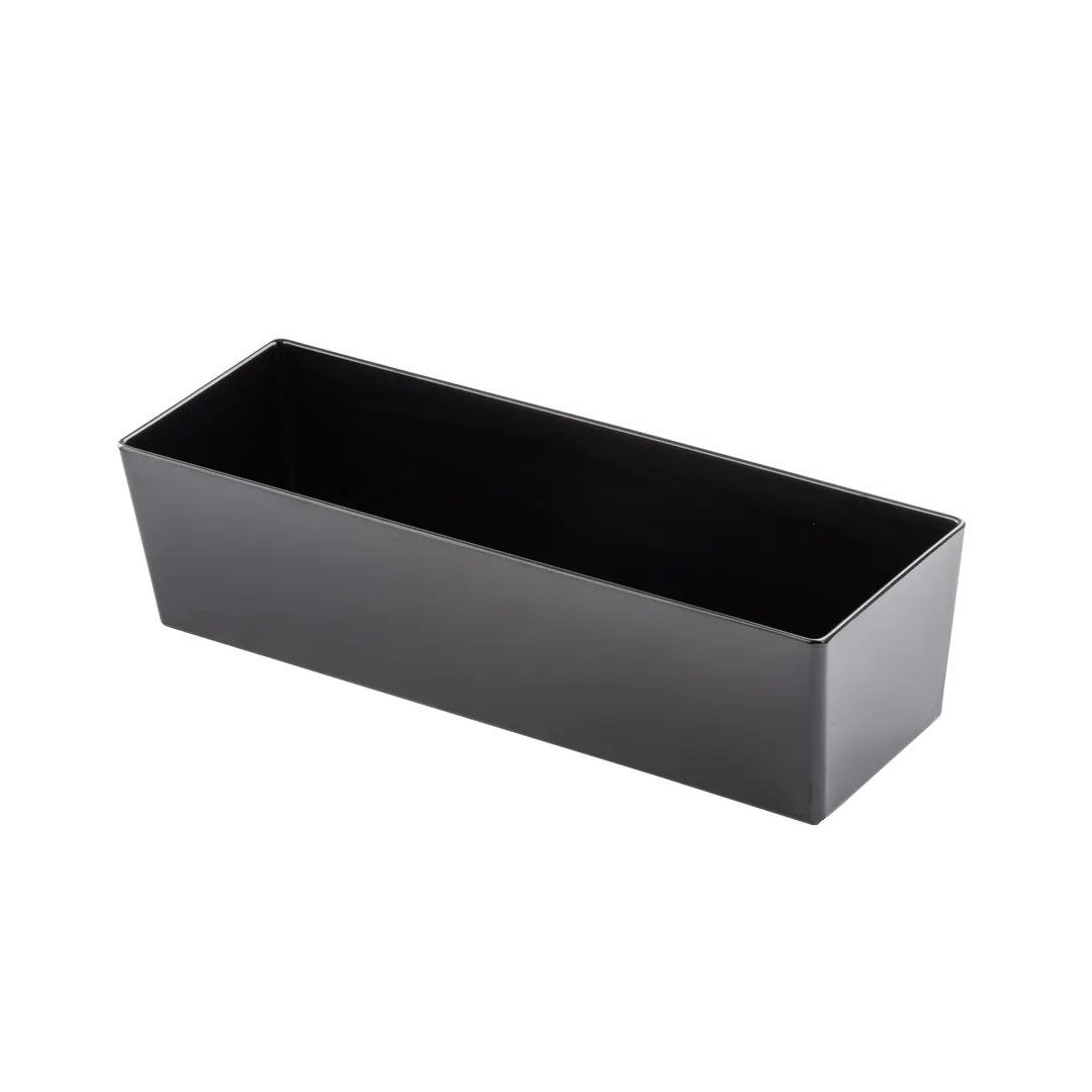 TableCraft Products 12552 - Black Melamine 8.75 Qt Bowl, 19" x 6.375" x 5" Half‑Long, 8 Quart