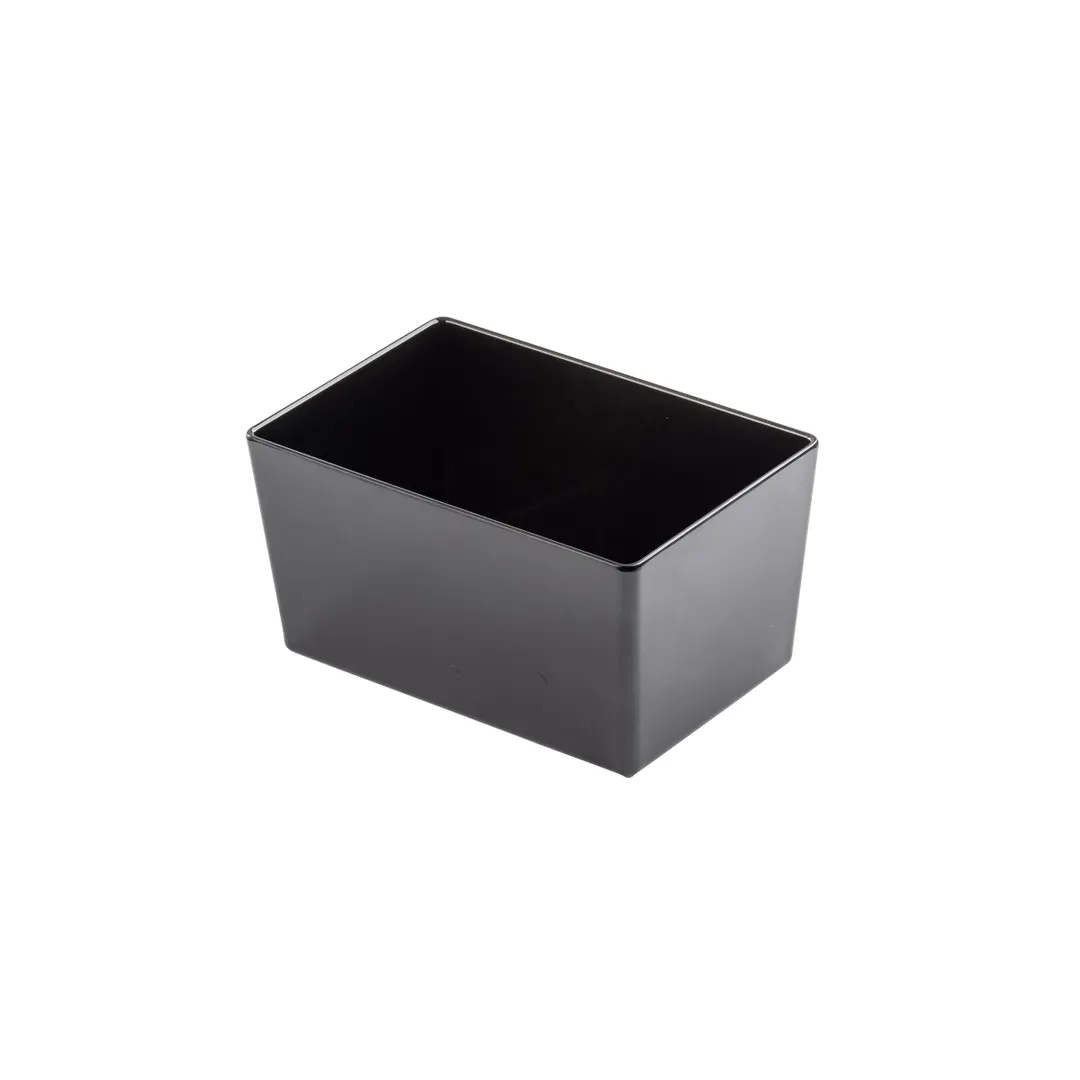 TableCraft Products 12554 - 4.25 Qt Bowl, 9.5" x 6.375" x 5", Straight‑Sided Melamine, Black