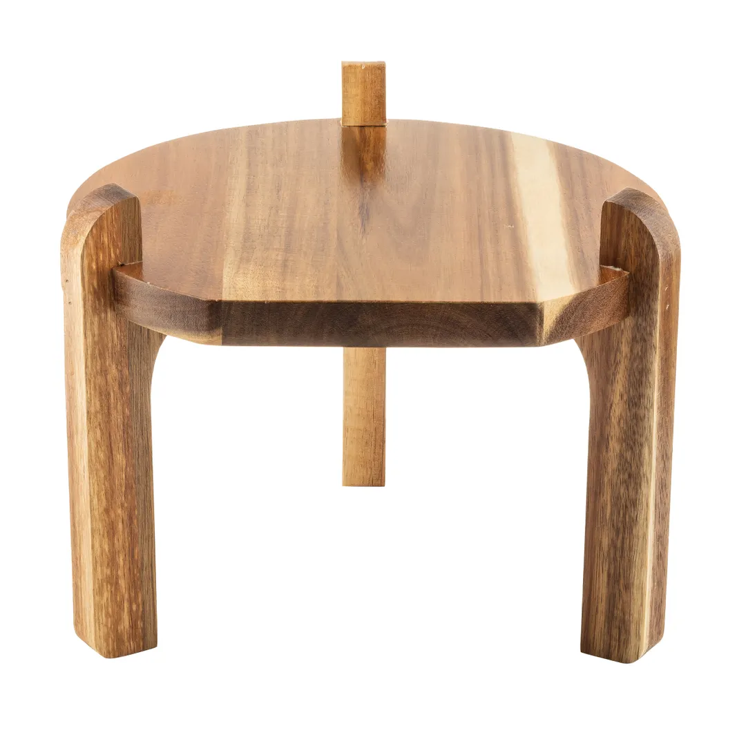 TableCraft Products 12654 Stand, 10" x 10" x 8", Acacia, Brown Fits BDG1000‑BDG3000, 10090, 10699