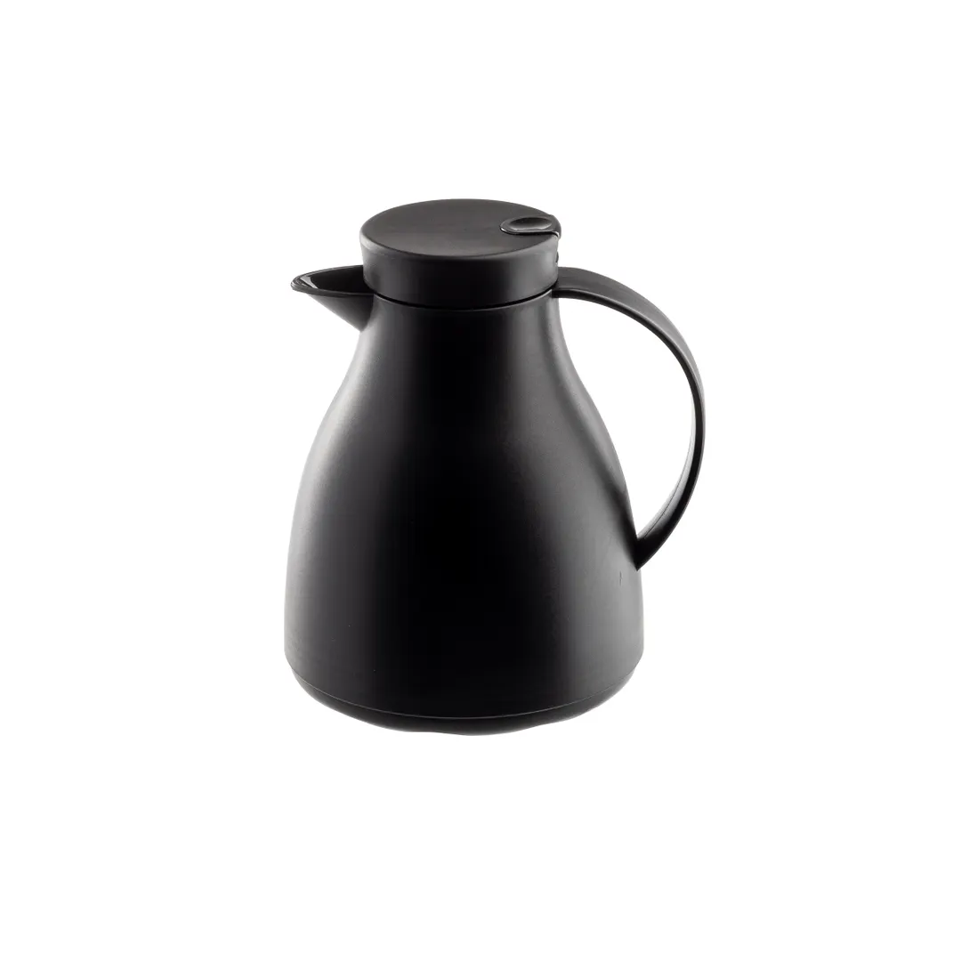 TableCraft Products 12665 Cash Carry Coffee Carafe, 17 oz., 7" x 6" x 7.75", Vacuum-Insulated, Black