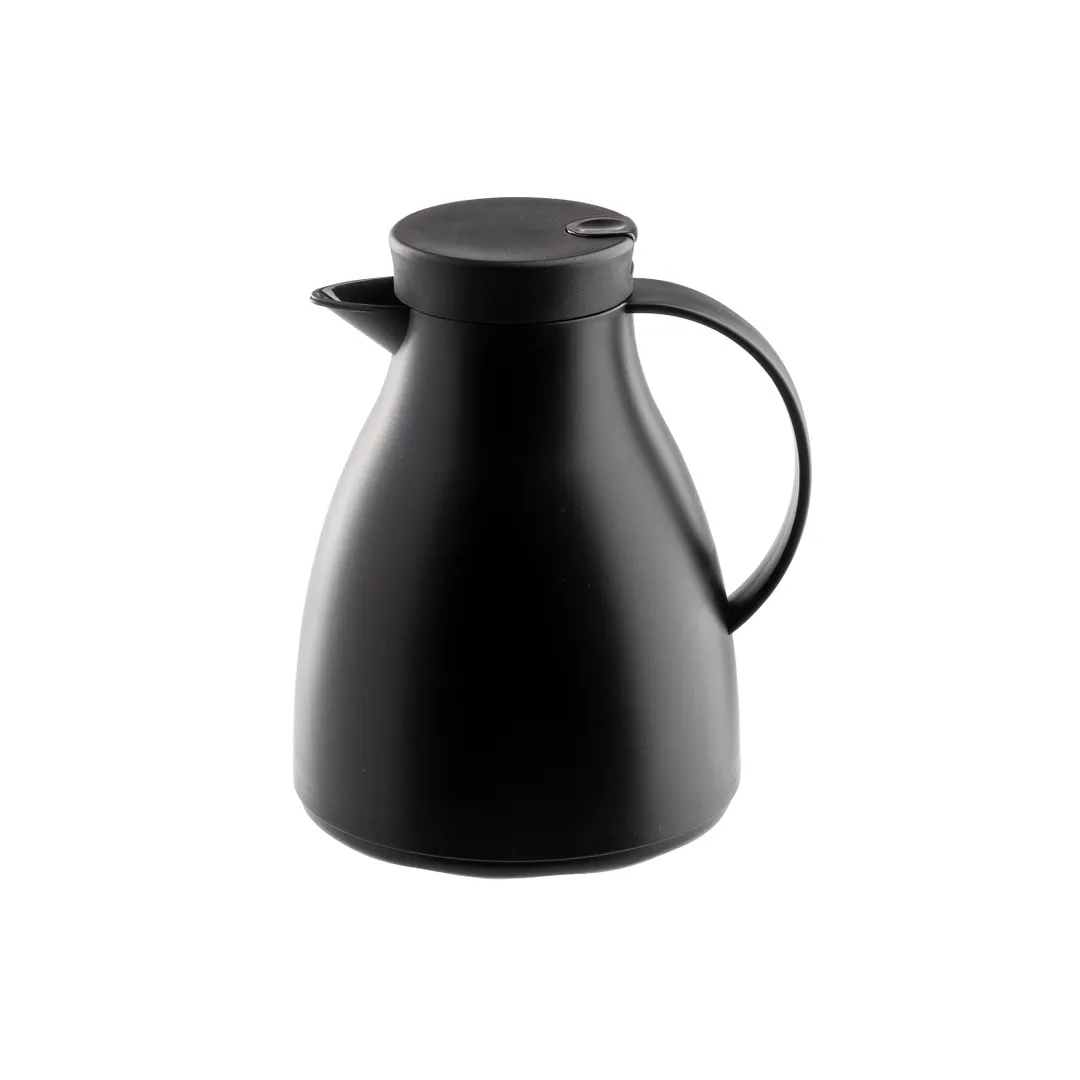 TableCraft 12666 Beverage Server, 34oz Carafe, 7.5" x 6.5" x 8.75", Black, Vacuum Insulated