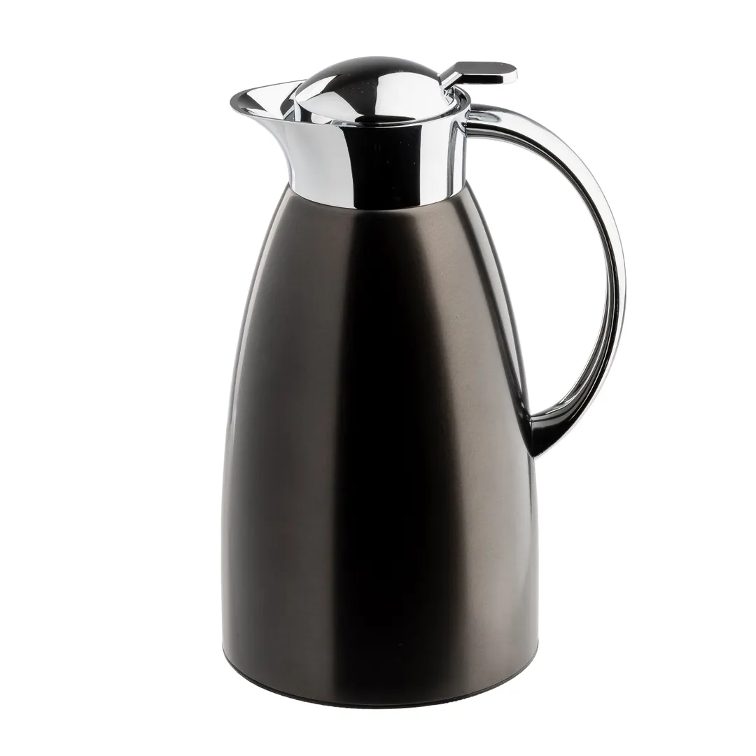 TableCraft Products 12682 - Coffee Carafe, 68 oz (2 L) Black 7" x 5.5" x 10.5" 18/8 Stainless Steel