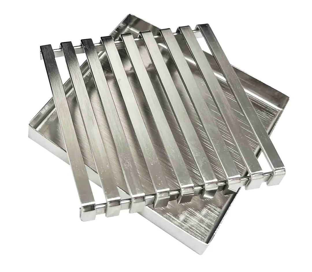 TableCraft Products 12961 Drip Tray, 3-1/2" x 3-1/2" x 7/16", Stainless Steel (18-8) Airpot Racks