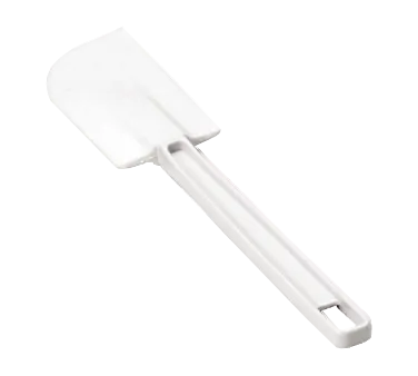TableCraft 1510 - 10" White Rubber Spatula, Heat-Resistant 140°F, BPA-Free, Dishwasher Safe