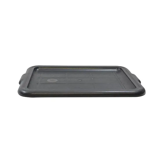 TableCraft Products 1531B Bus Box Cover, 21-3/4" x 16" x 1" Black Polypropylene Tote Box Cover, Dishwasher Safe, NSF Certified (Fits Models 1529 & 1537)