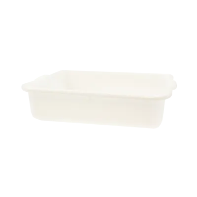 TableCraft Products 1537N - Food Storage Box, 21" x 17" x 7", White HDPE, FDA & NSF Approved