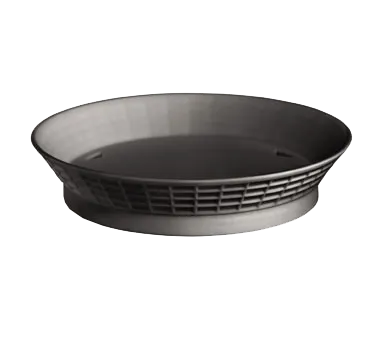 TableCraft 157510BK Black Platter Basket 10.5" Dia. x 2" H Polypropylene 150°F Safe NSF