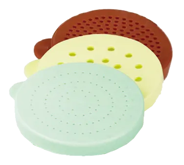 TableCraft 166CT Replacement Dredge Lid, Rose Red, Perforated Top, Dishwasher Safe, Poly Snap‑Tight