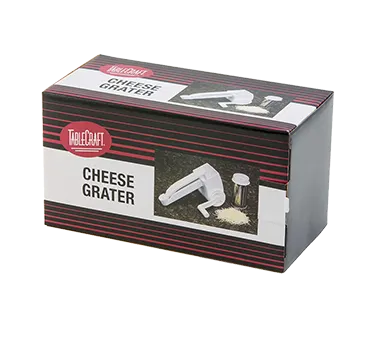 TableCraft Products 174 Rotary Grater - 5-1/4" x 3-3/4" x 7" White, Stainless Drum, Plastic