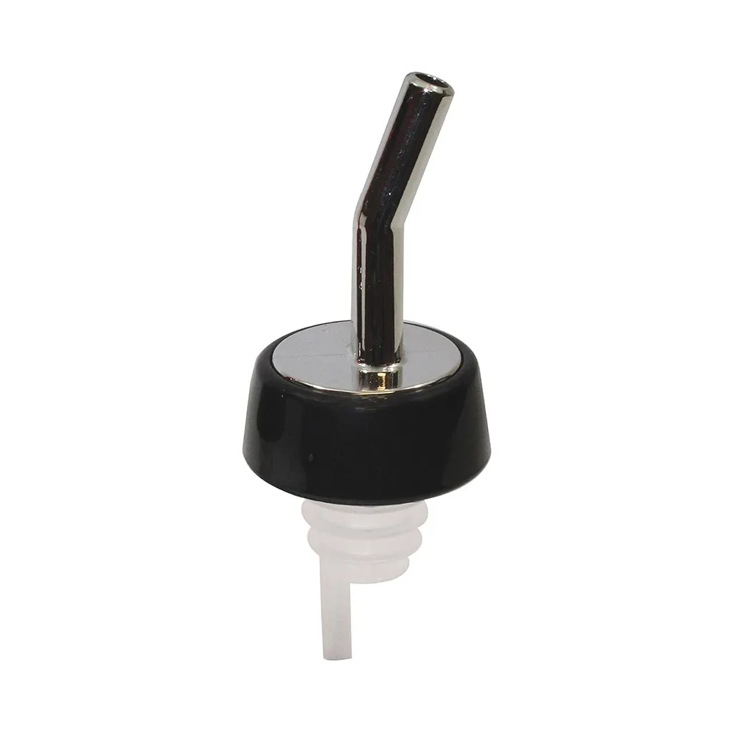 TableCraft 1810 Liquor Pourer – Free Flow Whiskey Pourer, 12‑piece Set, Chrome Spout, BPA‑Free Plastic, Hand Wash Only