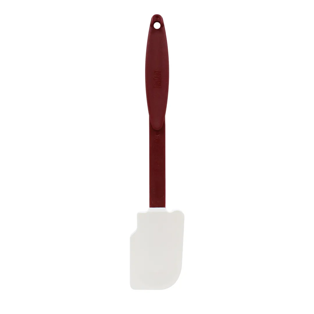 TableCraft Products 1863 - 14" Red Nylon Handle Spatula, Silicone Blade, 500°F/260°C, BPA Free