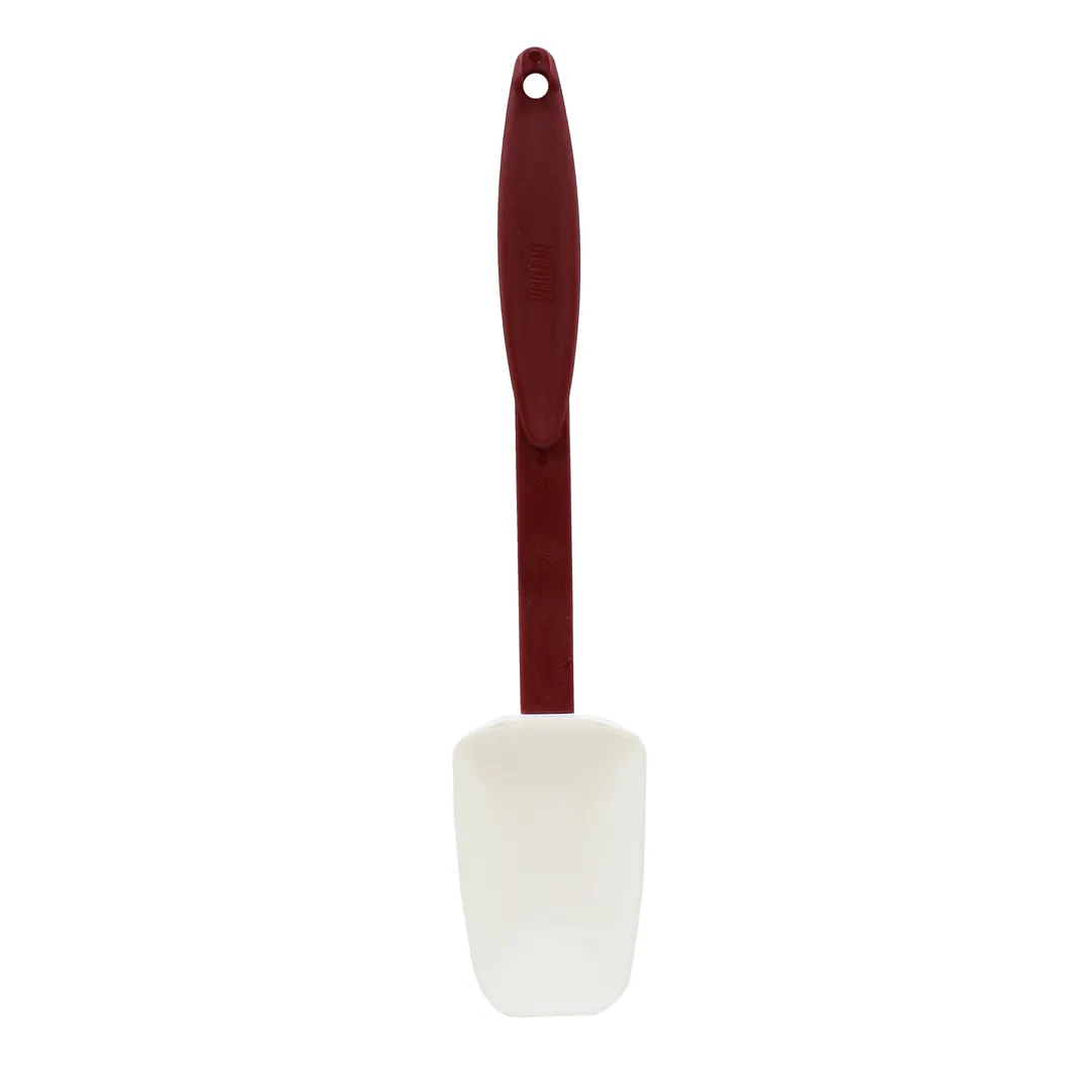TableCraft 1866 - 14-1/4" Silicone Spoonula, Red Nylon Handle, 500°F Heat‑Resistant, BPA‑Free