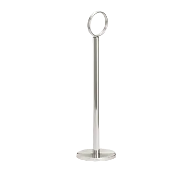TableCraft 1912 Number Stand, 12" Flat Bottom, Chrome Plated, 10-12" Height, 1-4" Width