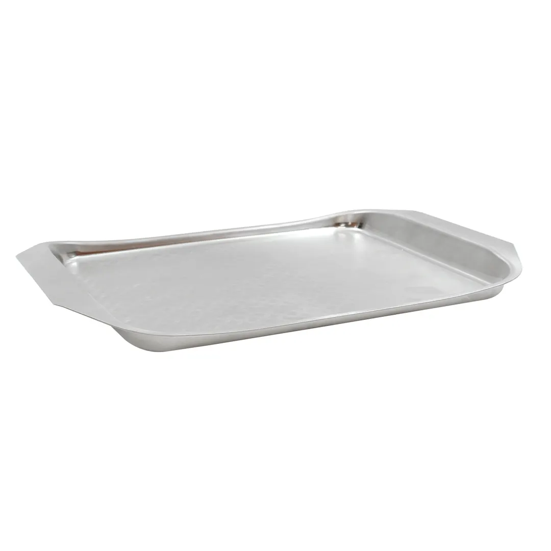 TableCraft Products 20004 - 14" x 10" x 1/2" Stainless Steel Serving Tray, Dishwasher Safe