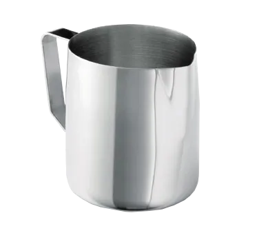 TableCraft Products 2036 - 36oz Stainless Steel Mirror Creamer Pitcher, Frothing Cup, Handle