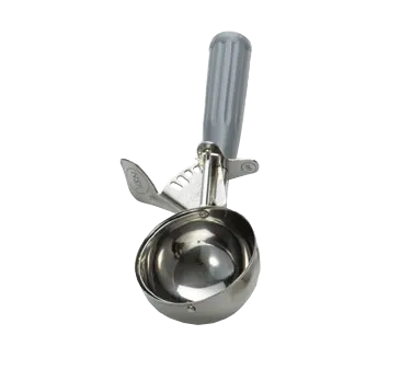 TableCraft Products 2108 - 4-5 oz Thumb Press Ice Cream Disher, 18/8 Stainless Steel, Gray Handle